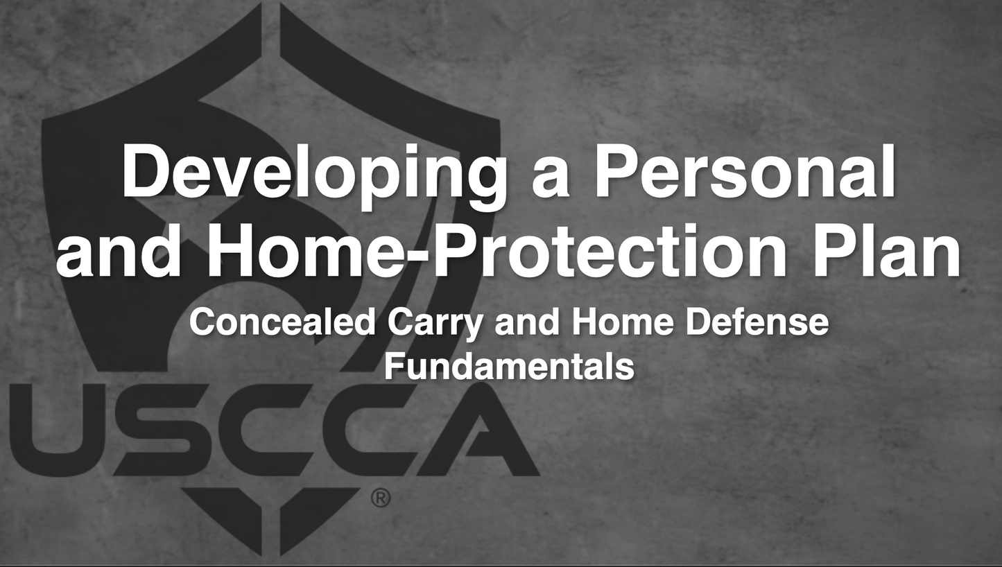 Developing a Personal and Home Protection Plan